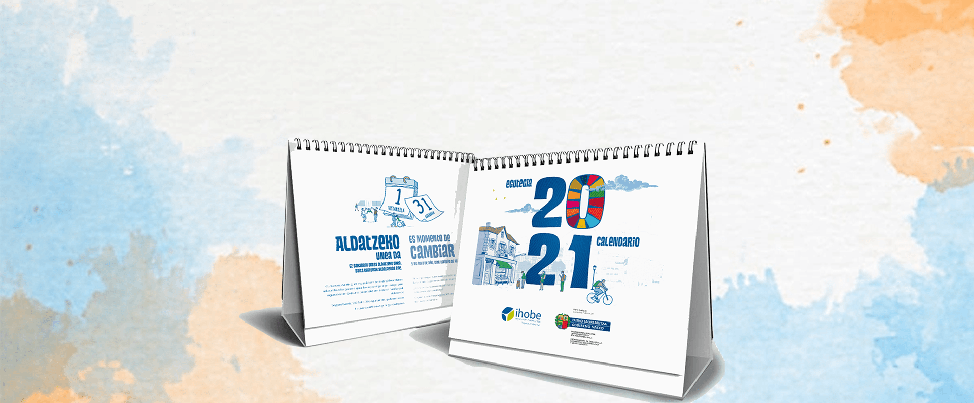 Cambiar de hábitos para proteger el medio ambiente es la propuesta del calendario corporativo de Ihobe para 2021