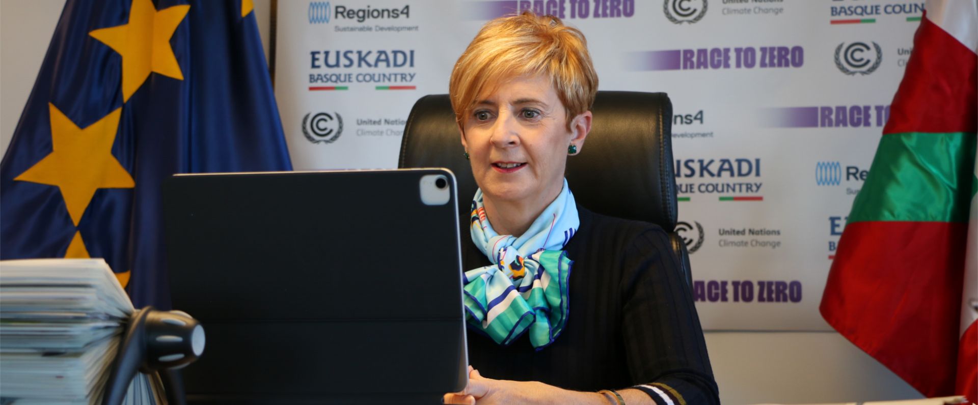 Tapia aboga por una transición ordenada hacia una sociedad neutra en carbono y resiliente al cambio climático