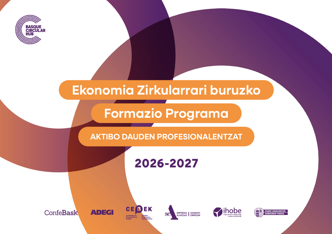 Ekonomia zirkularreko prestakuntza programa aktibo dauden profesionalentzat 2026-2027